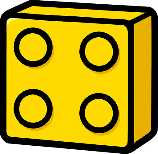 Yellow Block.
In-Game asset.  2d.  High contrast.  No shadows
