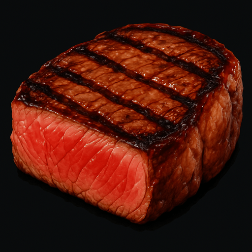 Steak - Gerçekçi - Yazısız.
In-Game asset.  2d.  High contrast.  No shadows
