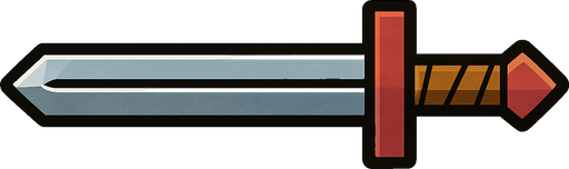 HORIZONTAL BLADE.
In-Game asset.  2d.  High contrast.  No shadows