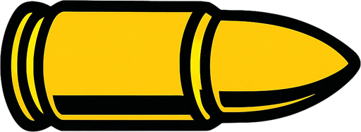 Bullet image.
2d.  High contrast.  No shadows