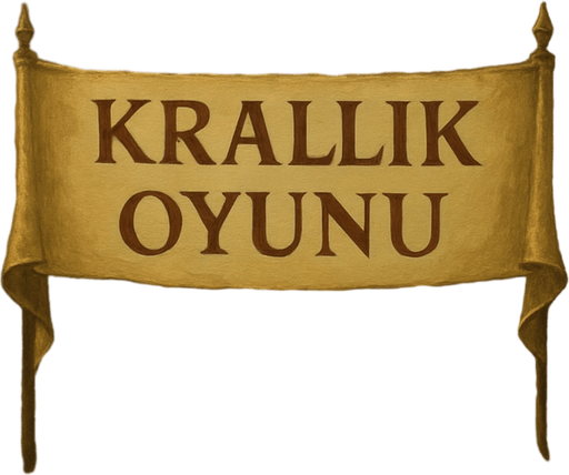 Krallık oyunu başladıktan sonra kullanılacak, arka planda bir kale olan ama çok karanlık veya kasvetli görünmeyen, hafif sisli ve tarihi atmosferli bir sahne. Gökyüzü açık ya da hafif bulutlu, renkler doğal ve dengeli olmalı.”