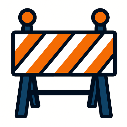 bariyer.
In-Game asset.  2d.  High contrast.  No shadows