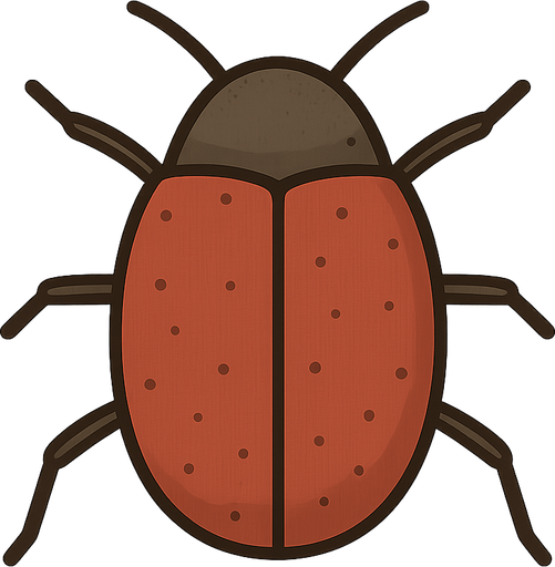 bug. No background. Transparent background. Blank background. No shadows. 2d. In-Game asset. flat