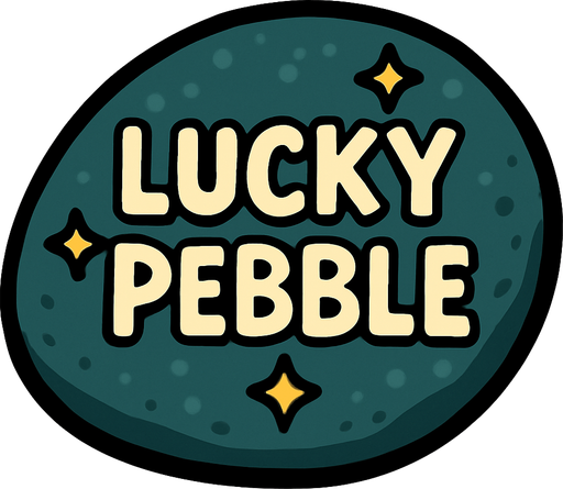 lucky pebble.
In-Game asset.  2d.  High contrast.  No shadows