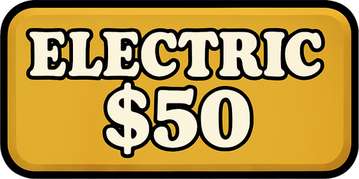 Make button gold and change text to say 'Electric $50'