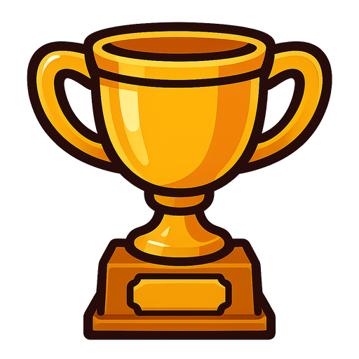 Trophy.
In-Game asset.  2d.  High contrast.  No shadows