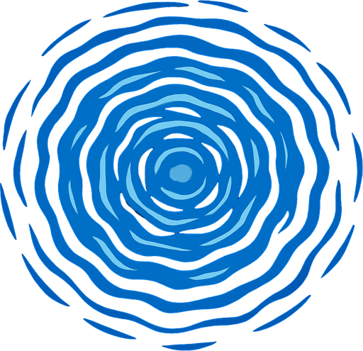 waterRipple top view.
In-Game asset.  2d.  High contrast.  No shadows