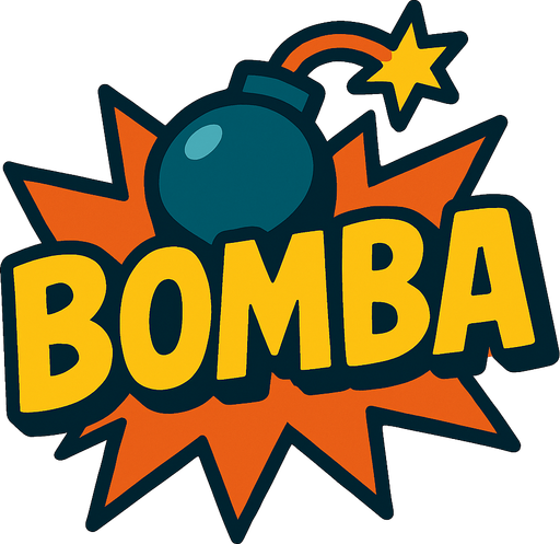 BOMBA.
In-Game asset.  High contrast.  No shadows