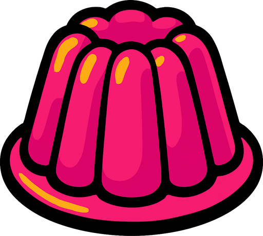 jelly.
In-Game asset.  2d.  High contrast.  No shadows