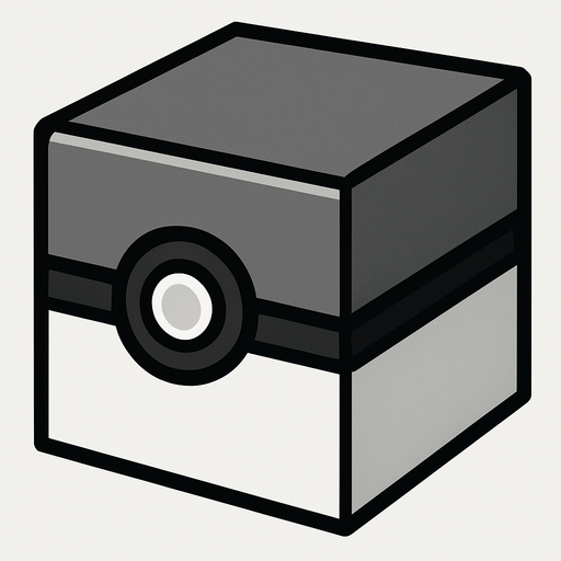 make a cube but like a pokeball and  make it for rare one make with grey and silver and white but do diffrently.
In-Game asset.  2d.  High contrast.  No shadows