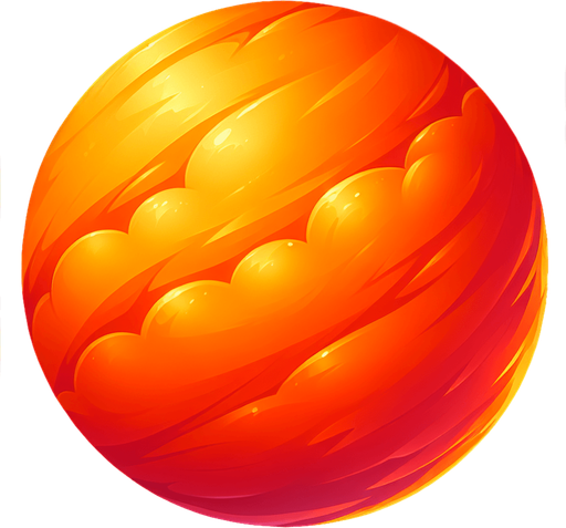 orange.
Single Game Texture.  In-Game asset.  2d.  Blank background.  High contrast.  No shadows