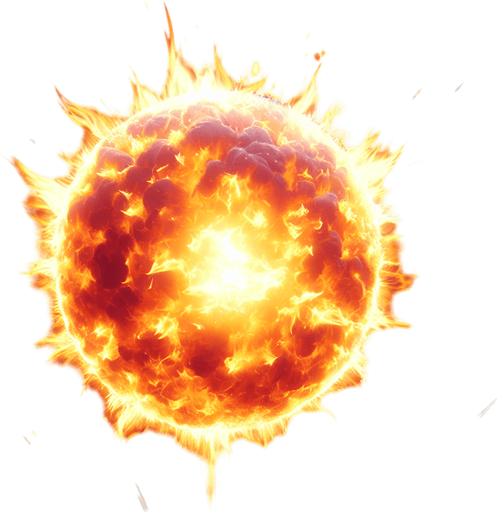 ball of fire moving up at very high speed.
Single Game Texture. In-Game asset. 2d. Blank background. High contrast. No shadows.