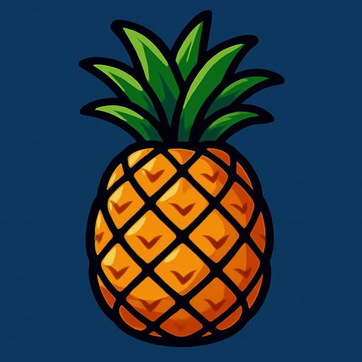 Ananas.
In-Game asset.  2d.  High contrast.  No shadows