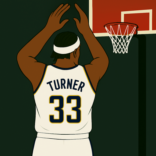 Give him a white headband and an Indiana pacers white uniform