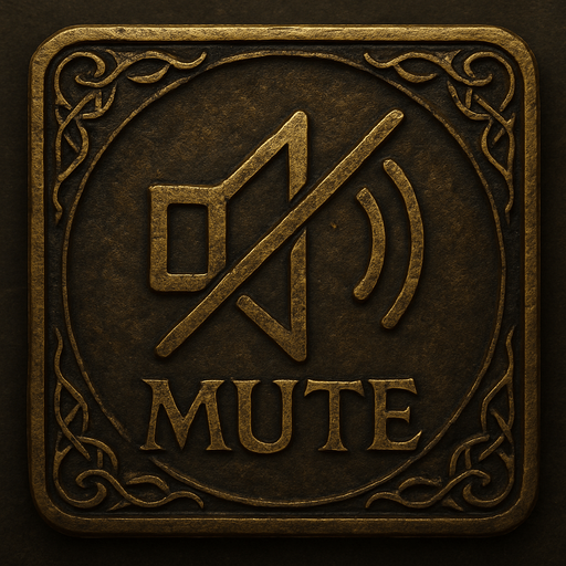 Make a mute button in lotr style