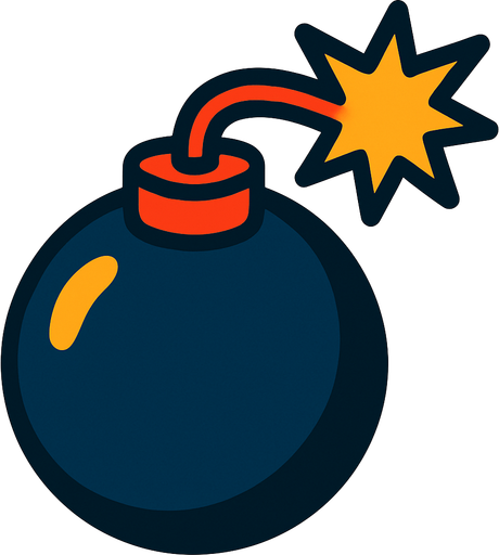 Bomba.
In-Game asset.  2d.  High contrast.  No shadows