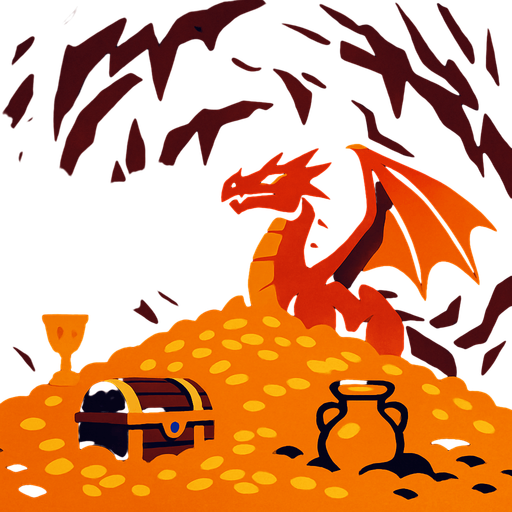 Fond d'écran tanière de dragons.
In-Game asset.  2d.  High contrast.  No shadows