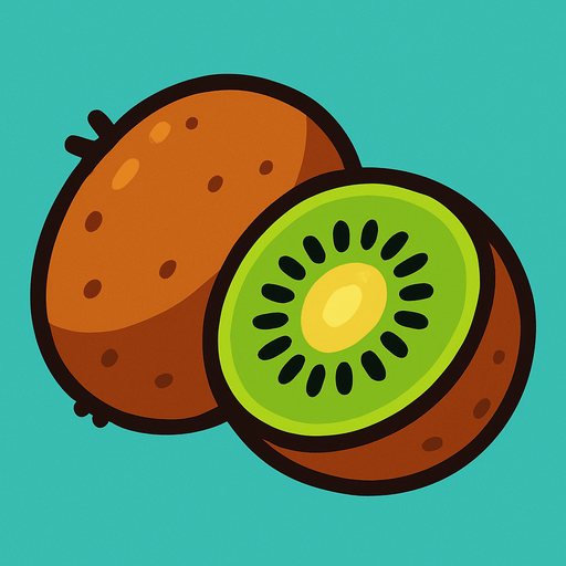 Kiwi.
In-Game asset.  2d.  High contrast.  No shadows