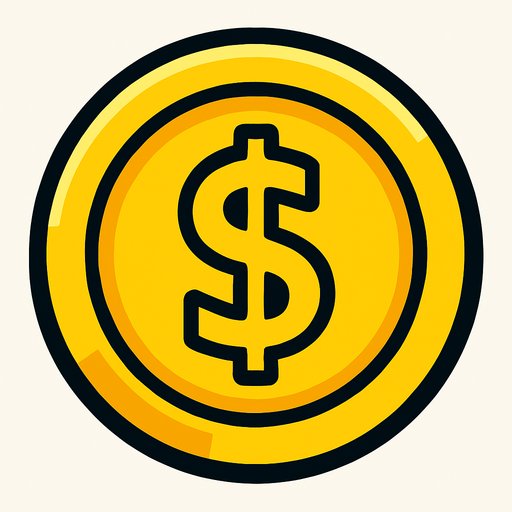 coin.
In-Game asset.  2d.  High contrast.  No shadows. coin