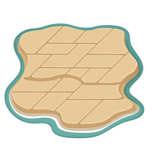 sea side blocks. No background. Transparent background. Blank background. No shadows. 2d. In-Game asset. flat