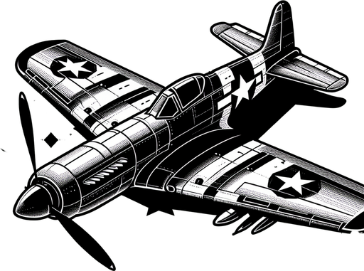 fighter plane.
Single Game Texture. In-Game asset. 2d. Blank background. High contrast. No shadows.