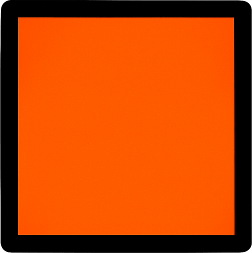 A square.
In-Game asset.  2d.  High contrast.  No shadows