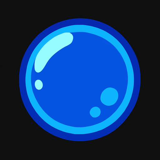 bubble.
In-Game asset.  2d.  High contrast.  No shadows