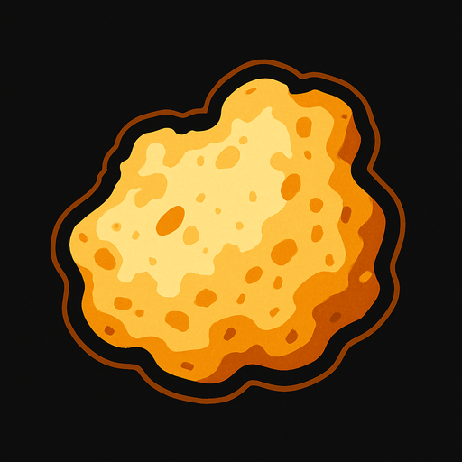 miga de pan.
In-Game asset.  2d.  High contrast.  No shadows