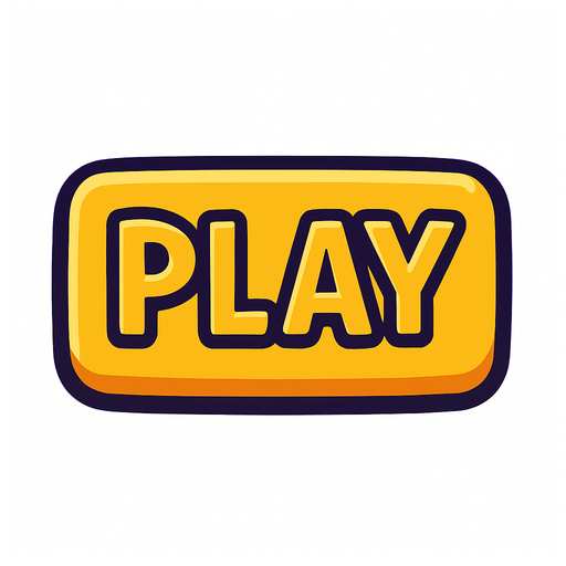 A Play button.
In-Game asset.  2d.  High contrast.  No shadows