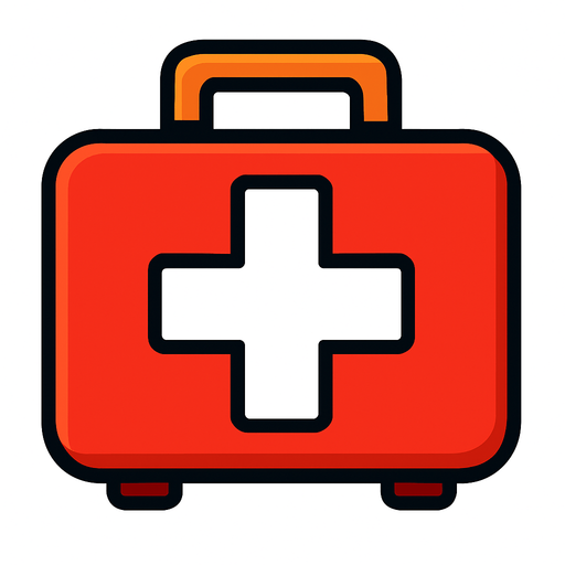 medkit.
In-Game asset.  2d.  High contrast.  No shadows