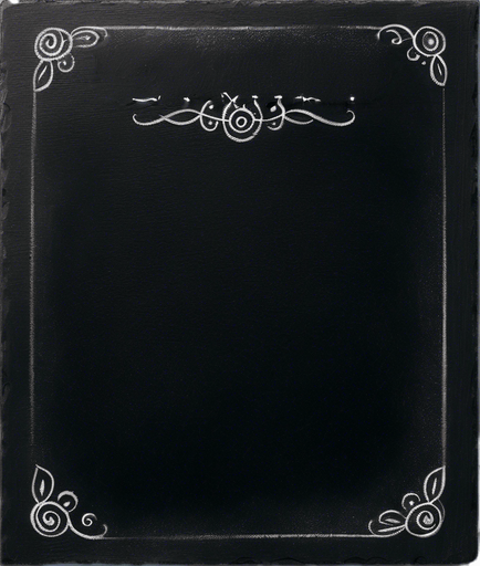 Small Title "ELIXIR" handwritten in chalk. aligned top