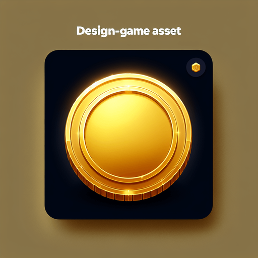Gold coin.
Single Game Texture.  In-Game asset.  2d.  Blank background.  No shadows
