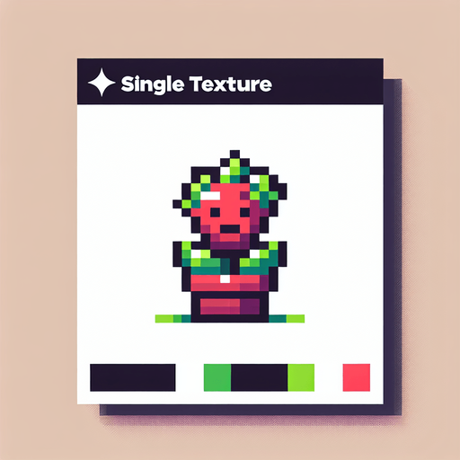 pixel hungery plant.
Single Game Texture.  In-Game asset.  2d.  Blank background.  High contrast.  No shadows