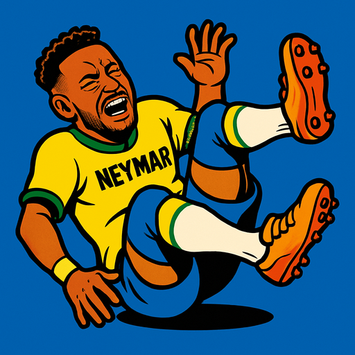 neymar rolling.
In-Game asset.  2d.  High contrast.  No shadows