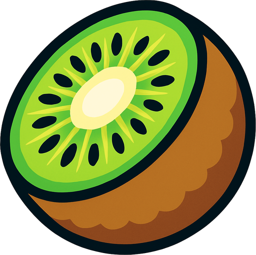 kiwi.
In-Game asset.  2d.  High contrast.  No shadows