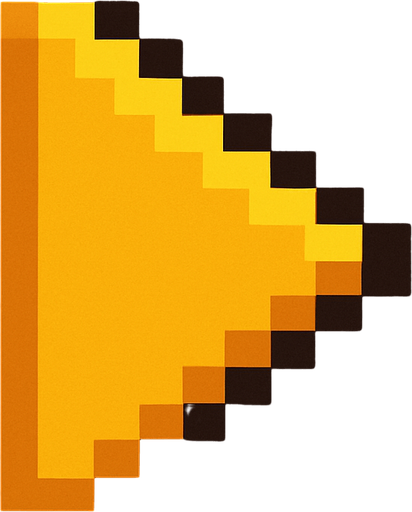 draw a left facing 2d pixel game button. Yellow. Like this ▶️.
In-Game asset.  2d.  High contrast.  No shadows