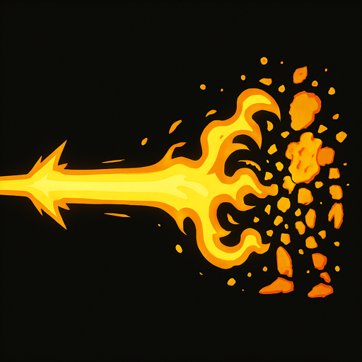 Beam of disintegration.
In-Game asset.  2d.  High contrast.  No shadows