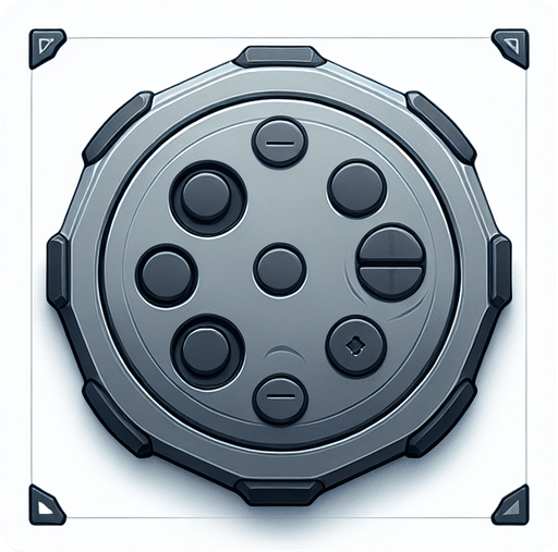 a grey touchpad.
Single Game Texture. In-Game asset. 2d. Blank background. High contrast. No shadows.