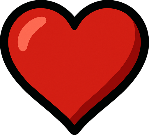 kalp.
In-Game asset.  2d.  High contrast.  No shadows