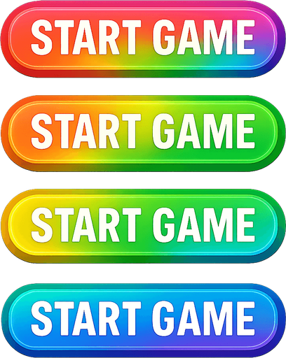 same buttons with rainbow colors