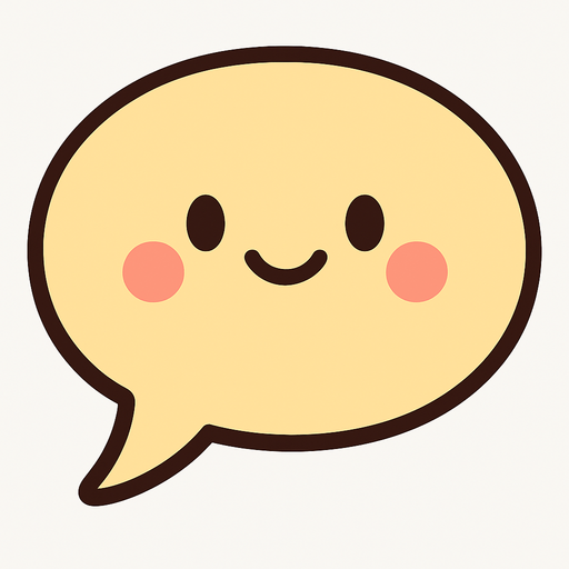 Generate a cute speech bubble.
In-Game asset.  2d.  High contrast.  No shadows