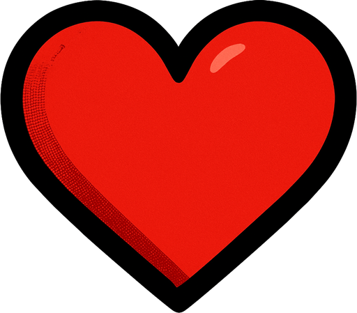 kalp.
In-Game asset.  2d.  High contrast.  No shadows