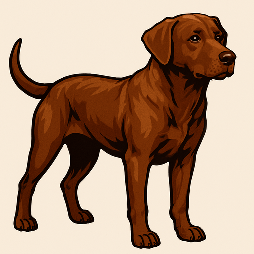 A realistic brown dog.
In-Game asset.  2d.  High contrast.  No shadows