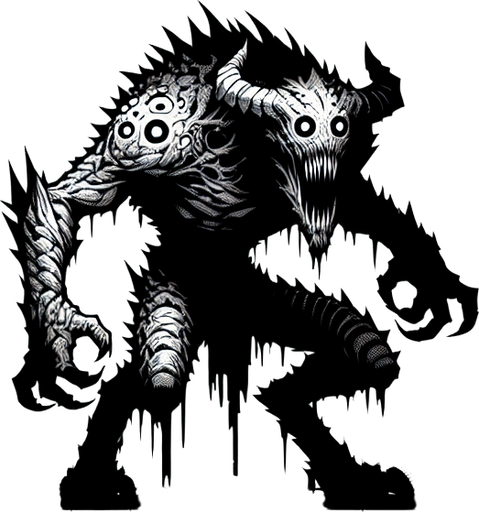 Monstrum.
Single Game Texture. In-Game asset. 2d. Blank background. High contrast. No shadows.