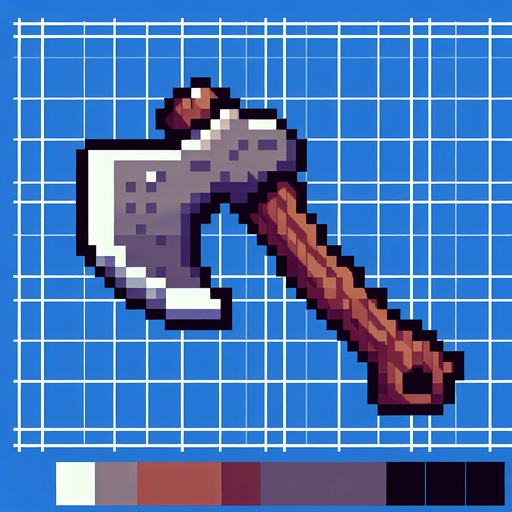 8-bit. cartoon. axe. in game asset. no shadow..
Single Game Texture. In-Game asset. 2d. Blank background. High contrast. No shadows.
