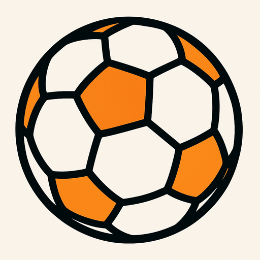 football ball.
In-Game asset.  2d.  High contrast.  No shadows