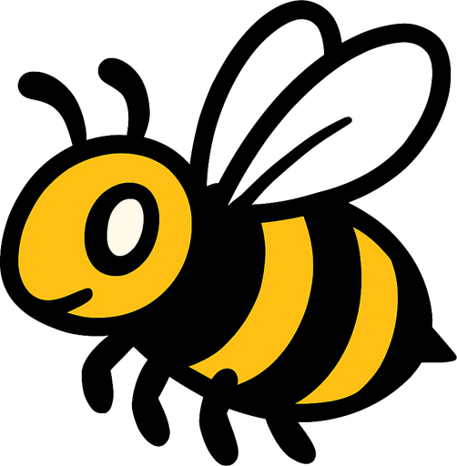 Bee.
In-Game asset.  2d.  High contrast.  No shadows