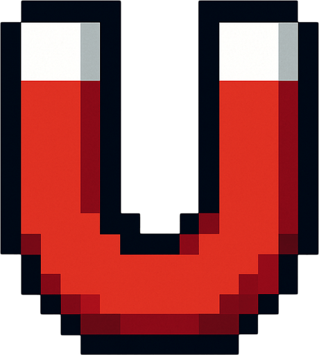 pixelart magnet
In-Game asset.  2d.  High contrast.  No shadows. Pixel art