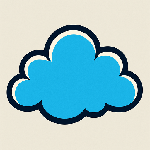 cloud.
In-Game asset.  2d.  High contrast.  No shadows