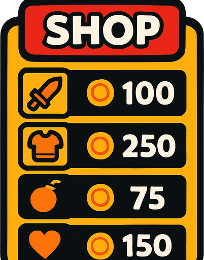 shopPanel.
In-Game asset.  2d.  High contrast.  No shadows